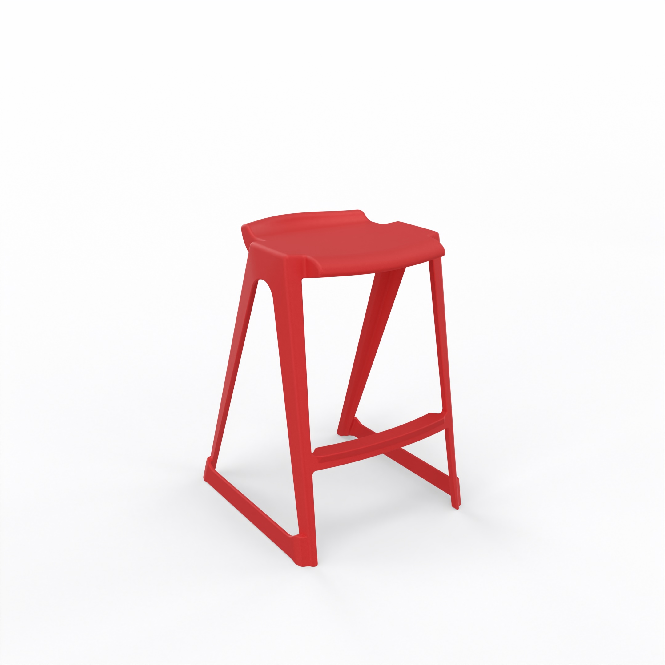 en one stool H685 Low Back - Cherry Red - Angle.jpg